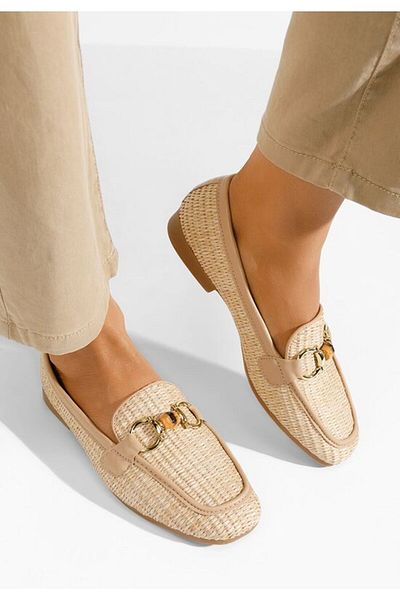 B T Shoes Mocasini dama Estova bej