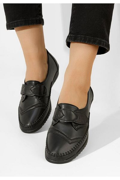 B T Shoes Mocasini dama Avirea negri