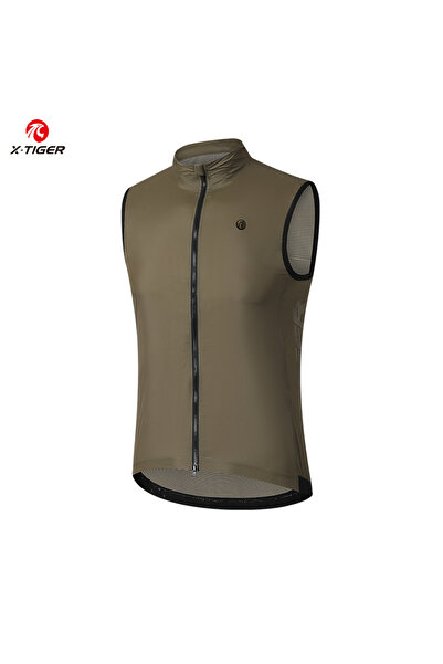 X-TIGER سترة ركوب الدراجات X-TIGER خفيفة الوزن للرجال، مقاس XXXL كاكي، قابلة ...