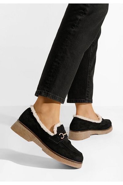 B T Shoes Danissa women's black loafers