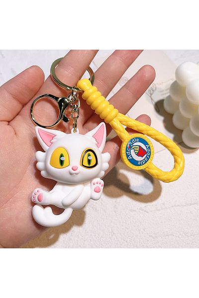 Choice 1pcs Kawaii Suzume No Tojimari Daijin Cat Keychain Figure Anime Action Figure Desktop Doll Collectio