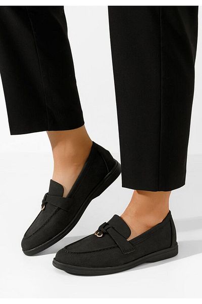 B T Shoes Mocasini dama Helerina negri