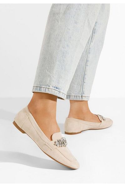 B T Shoes Mocasini dama eleganti Maliha bej