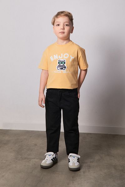 Fulla Moda Elastic Waist Zippered Boy's Trousers