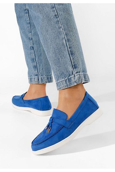 B T Shoes Mocasini dama Glena albastri