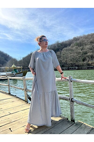 MJORA Φόρεμα με γιακά Madonna Comfortable Fit Plus Size