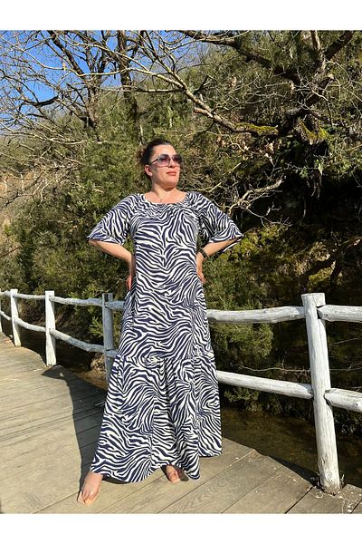 MJORA Rochie de mărime mare cu guler Madonna