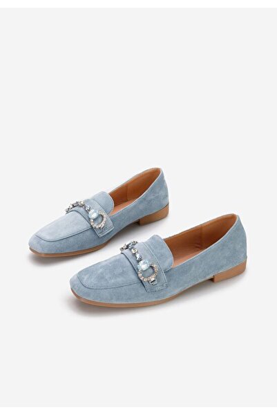 B T Shoes Mocasini dama eleganti Venea albastri