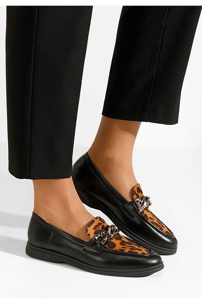 B T Shoes Mocasini dama Eroche leopard
