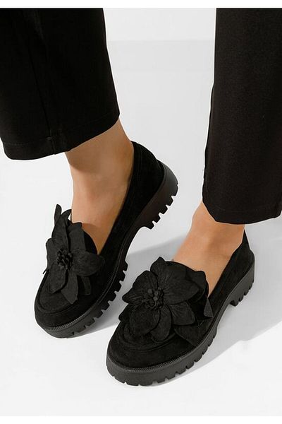 B T Shoes Mocasini cu talpa groasa Camelea negri