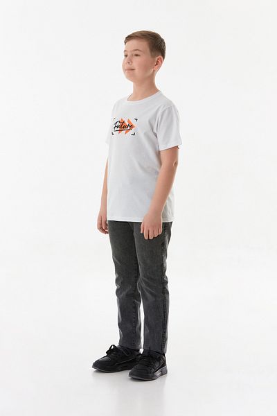 Fulla Moda Boys' T-Shirt with Printed Text on the Front and Back