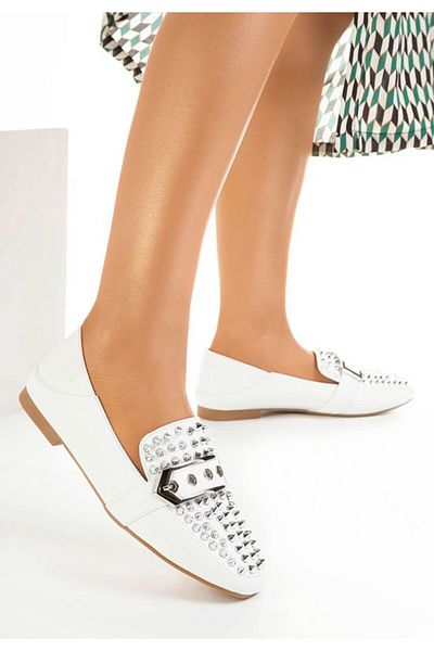 B T Shoes Mocasini dama Paige Albi