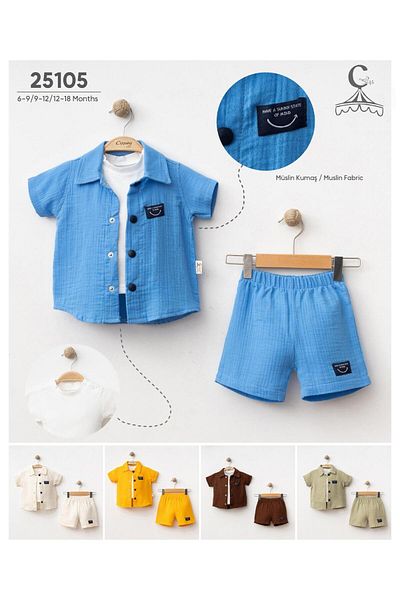 4sbebe Baby Set - Muline Fabric