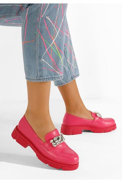 B T Shoes Mocasini dama eleganti fucsia Fatima