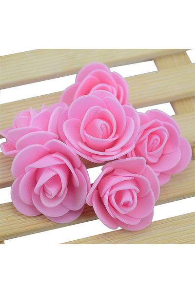 Choice 450PCS-480PCS Pink About  480pcs-500pcs/3cm Mini PE Foam Rose Flower Head Artificial Rose Flowers Ha