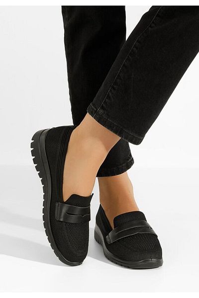 B T Shoes Mocasini dama comozi Icora negri