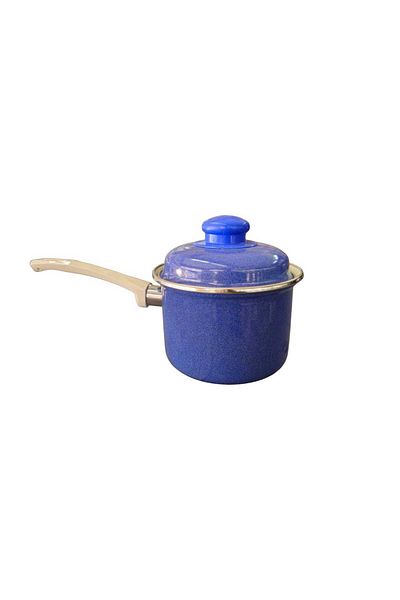 ALEV EMAYE Milk Bowl & Sauce Bowl & Egg Boiling Pot Mini Navy Blue (0.9 Lt)