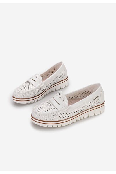 B T Shoes Mocasini dama Manise albi