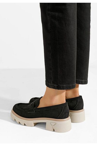 B T Shoes Mocasini de vara dama Lerina V3 negri