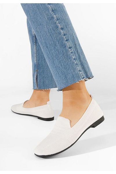 B T Shoes Mocasini dama Kirrana albi