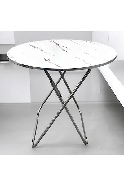 Generic Foldable table for hospitality and serving, available in white