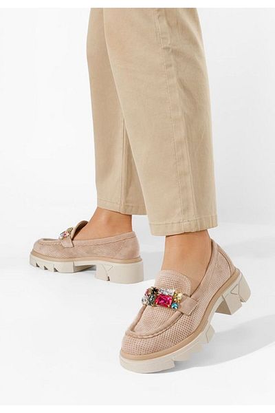 B T Shoes Mocasini dama eleganti Glorinda V3 kaki