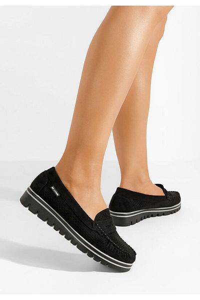 B T Shoes Mocasini dama Manise negri