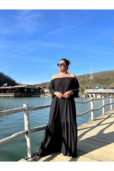 MJORA Φόρεμα με γιακά Madonna Comfortable Fit Plus Size