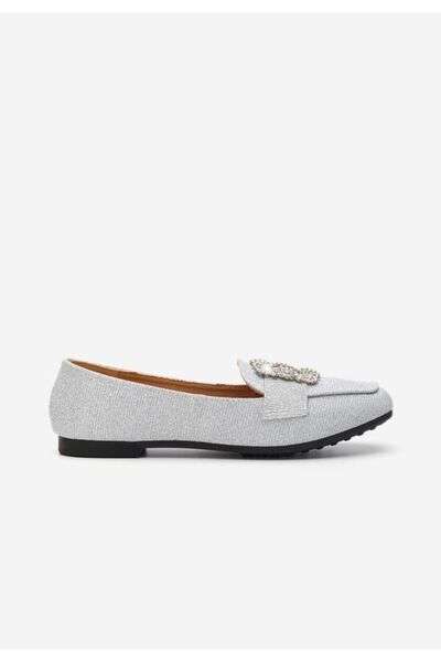 B T Shoes Mocasini dama eleganti Mysha argintii