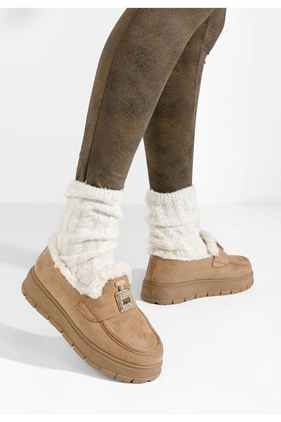 B T Shoes Mocasini dama Twanna kaki