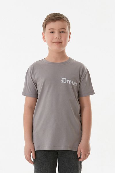 Fulla Moda Αγόρι μπλουζάκι από 100% βαμβάκι Dreams με στάμπα με λαιμόκοψη