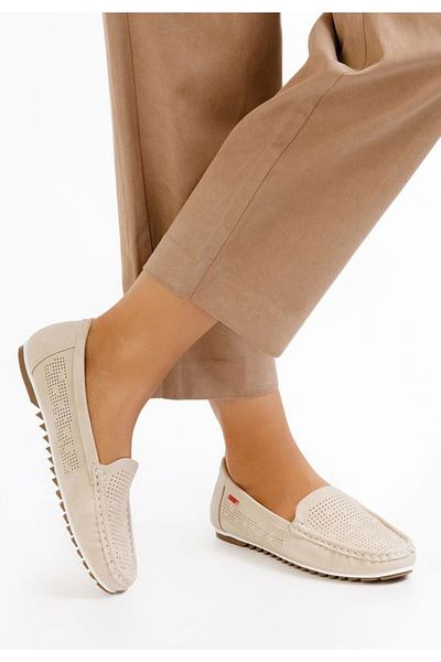 B T Shoes Mocasini dama Yareli bej