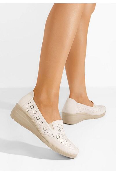 B T Shoes Mocasini dama Shamia bej