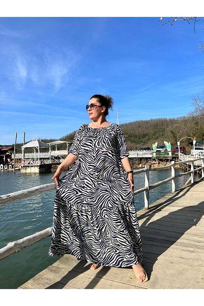 MJORA Rochie de mărime mare cu guler Madonna