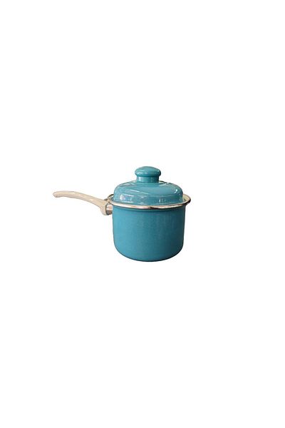 ALEV EMAYE Milk Bowl & Sauce Bowl & Egg Boiling Pot Mini Turquoise (0.9 Lt)
