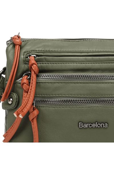 Galat Δερμάτινη τσάντα ώμου 21K Barcelona Durable Rölaks Wash 1920