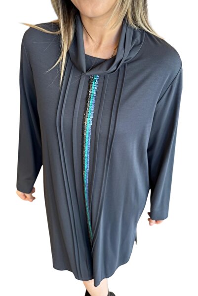 Defrina DEFRİNA TUNİK ÖNÜ PAYET ŞERİTLi