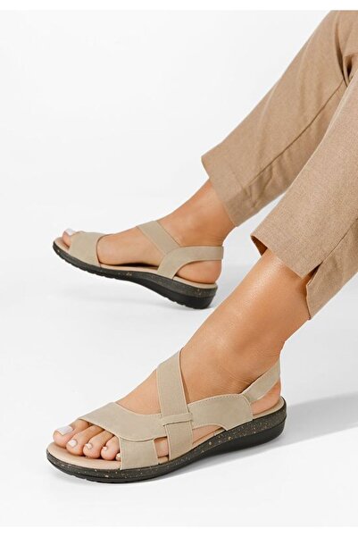B T Shoes Sandale cu talpa joasa Tobia bej