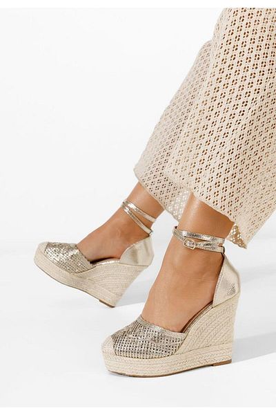 B T Shoes Sandale Cu Platforma Elegante Jolyne Aurii
