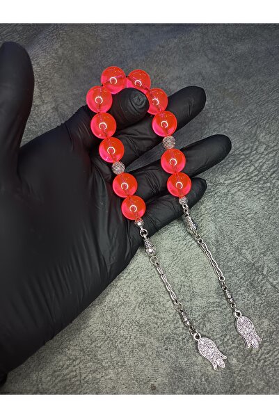 Mos Tespih زازا نيون الوردي الراقية هز مسحوق العنبر مسبحة الصلاة