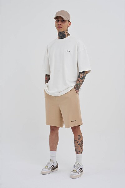 Machinist Ανδρικό σορτς Basic oversized μπεζ