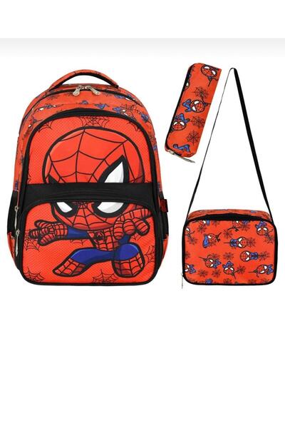 Dainty Bag Digital Printed Primary School Bag Set of 3 (Bag + Thermal Nutrition + Pen Holder)