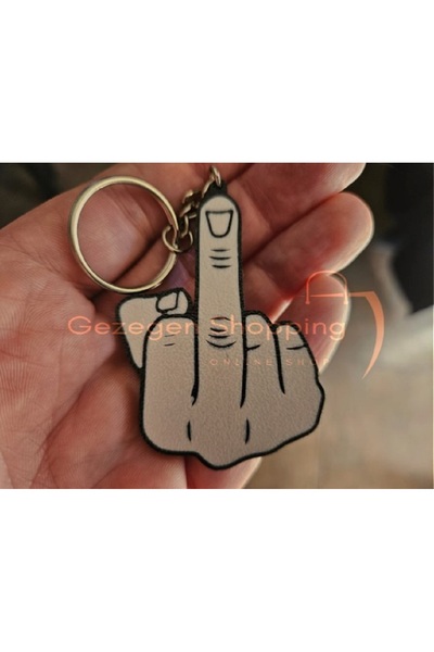 Gezegenshopping Orta Parmak Nah Anahtarlık - F*ck Anahtarlık -