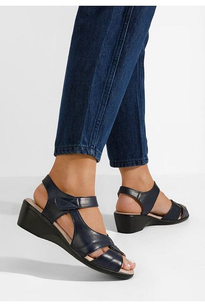 B T Shoes Sandale dama Makeda navy