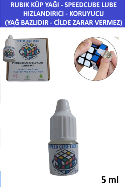 ZETCONCEPT Zeka Küpü Yağı - 5 ml - Non-toxıc Speedcube Lubrıcant - Hızlandırı...