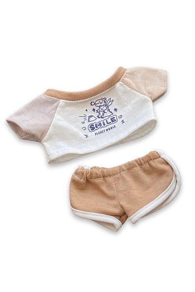 Choice brown-sportwear Changing Dressing Game 20CM Doll Sports Suit Dolls Clothes T-shirt Shorts Cap Miniat