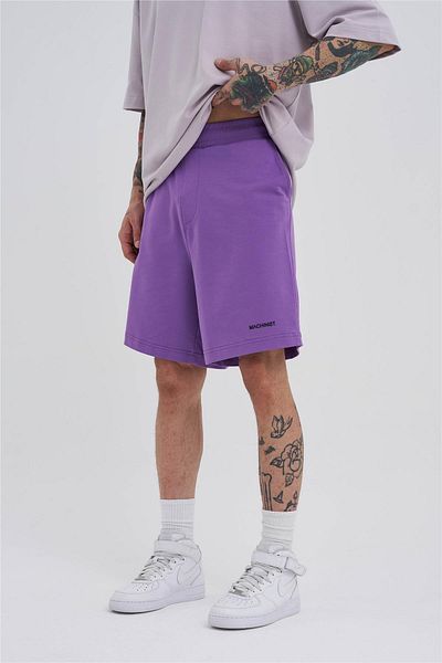 Machinist Pantaloni scurți de buzunar de bază oversize unisex New Purple