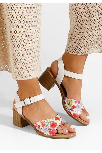 B T Shoes Sandale dama piele Thalesia V2 albe