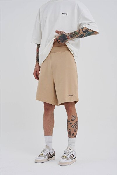 Machinist Ανδρικό σορτς Basic oversized μπεζ