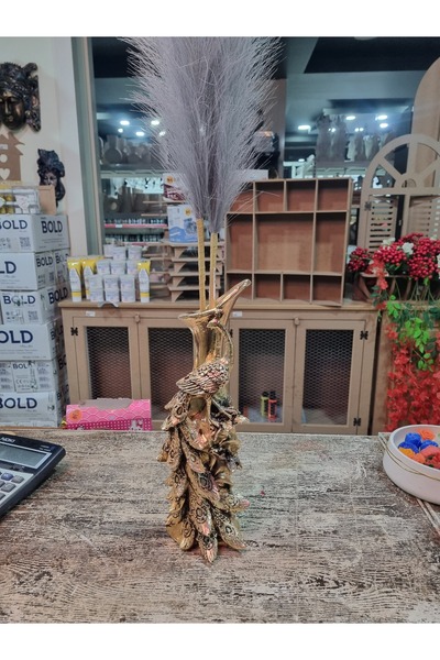 Eymen Hobi Vazo Tavus Kuşu Nikelaj Kaplama Home Dekor Mimari Tasarım Ev Hediy...